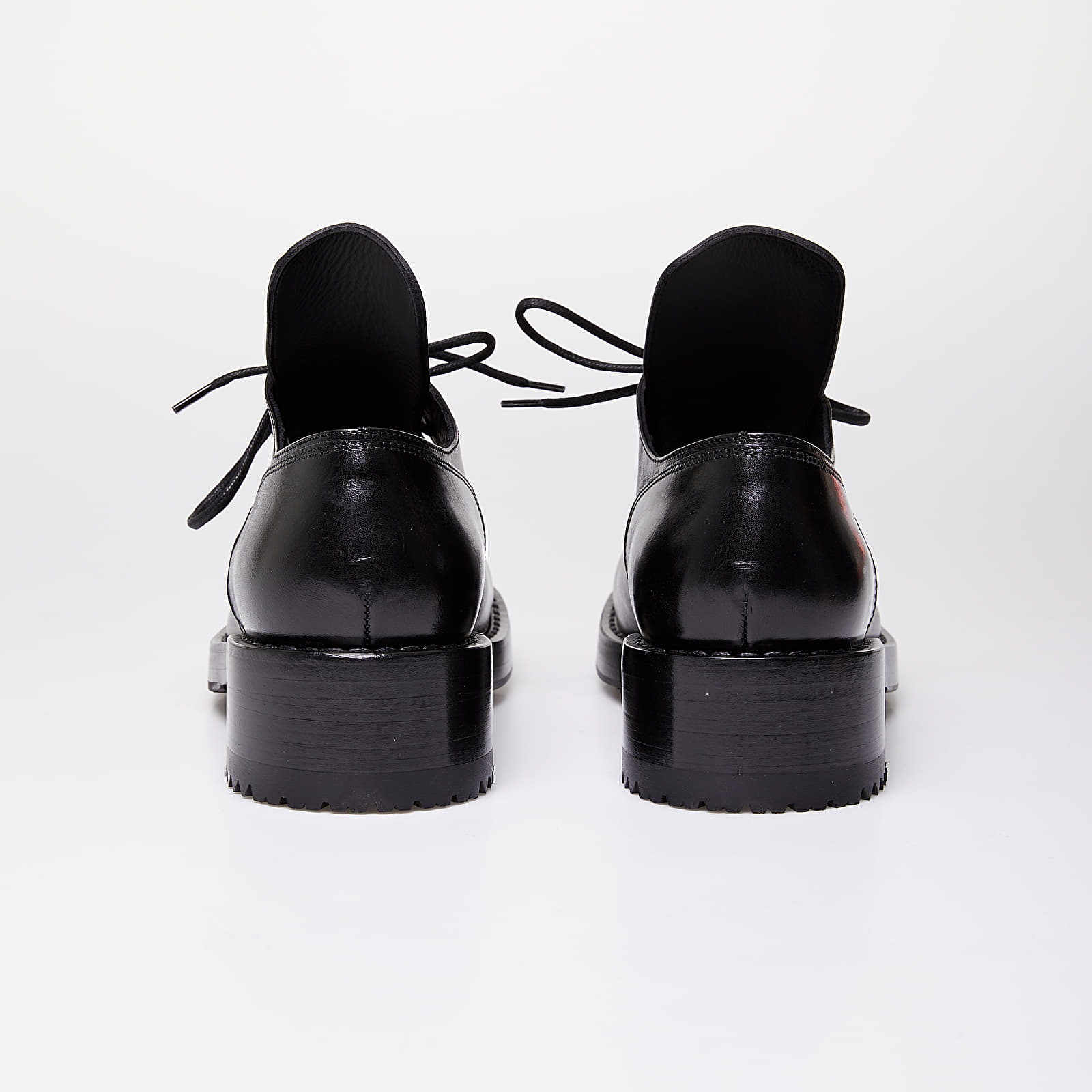 Férfi cipők Raf Simons Laced Up Shoe Men Black Cow Leather