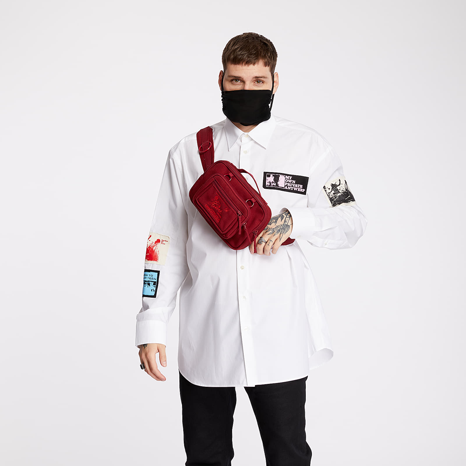 Riñoneras Eastpak x Raf Simons Waistbag Loop Burgundy