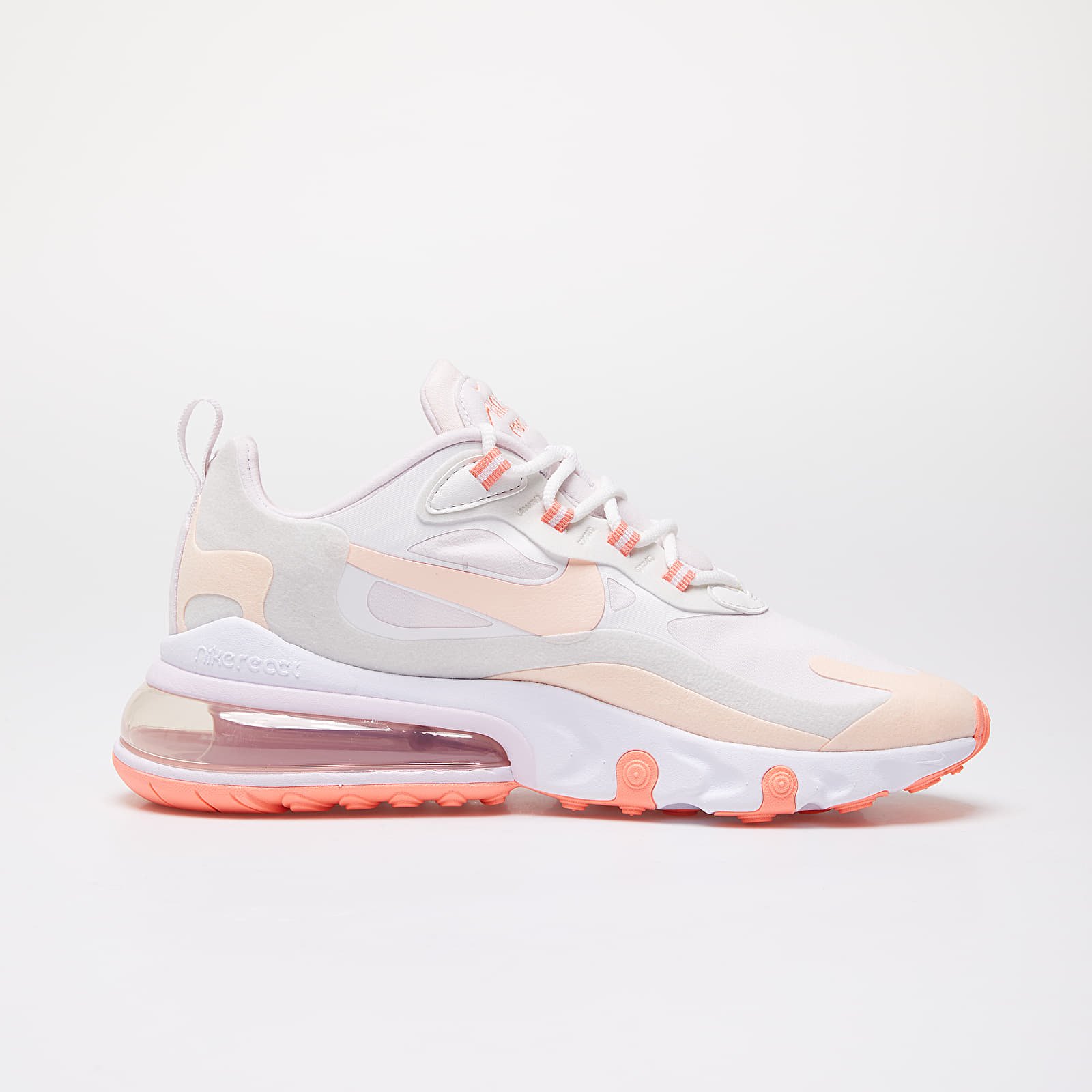 Women s shoes Nike W Air Max 270 React Summit White Crimson Tint Light Violet Footshop