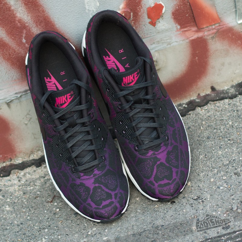 Zapatillas mujer Nike Wmns Air Max 90 Jacquard Mulberry/ Black-Sport Fuchsia-Summit White