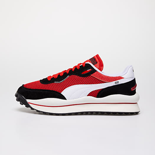 Red white black puma shoes cheap