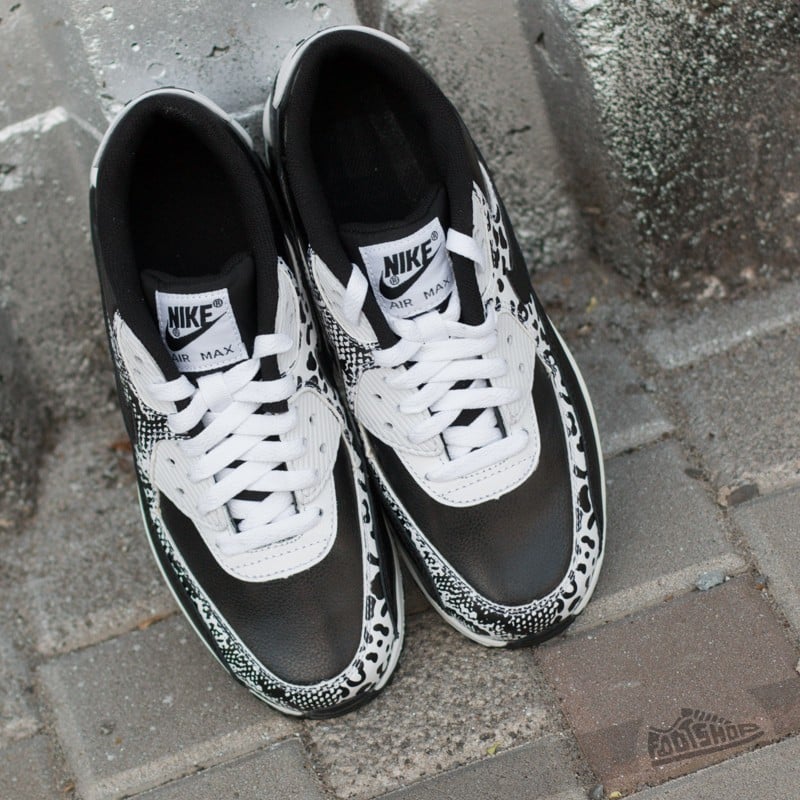 Dámské tenisky a boty Nike Air Max 90 Premium Leather (GS) Black/ Black-White