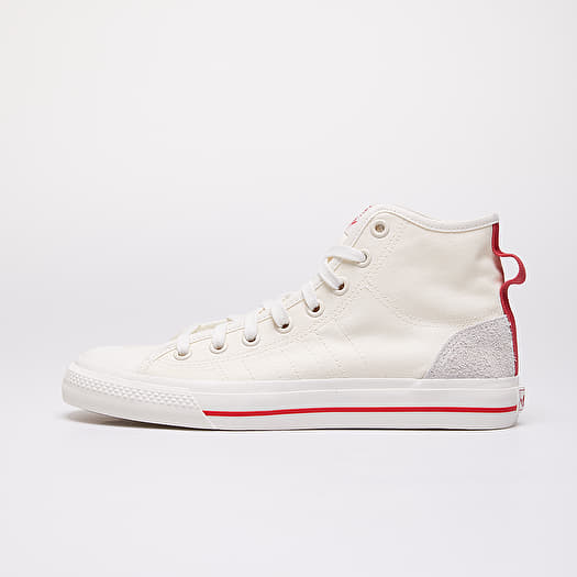 Herren Sneaker und Schuhe adidas Nizza Hi Rf Off White Glow Red Gum44 Footshop