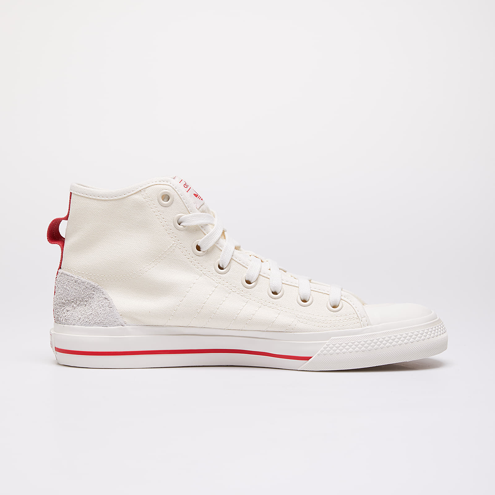 Sko til mænd adidas Nizza Hi Rf Off White/ Glow Red/ Gum44