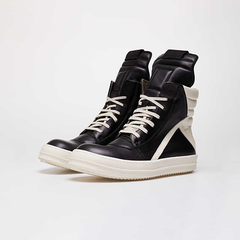Men's shoes Rick Owens Geobasket Black/ Milk (RU19F4894 LPO