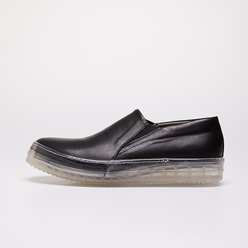 Men's shoes Rick Owens No Cap Boat Sneakers Black (RU19S2882 LNP