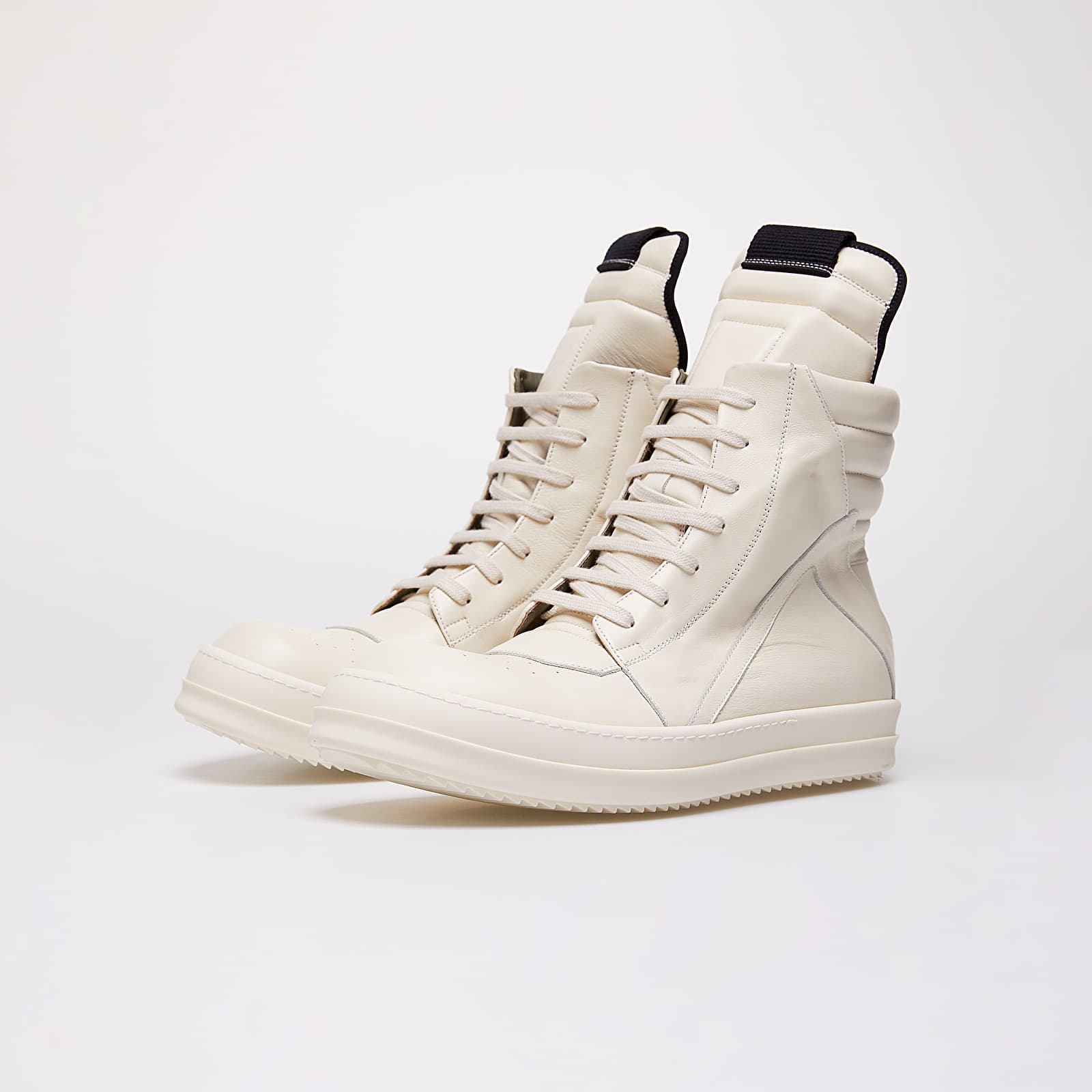 Încălțăminte și sneakerși pentru bărbați Rick Owens Geobasket Milk/ Milk/ Milk