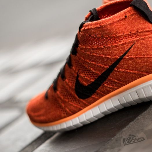 Men s shoes Nike Free Flyknit Chukka TM Orange Anthracit Bright Citrus Black Footshop