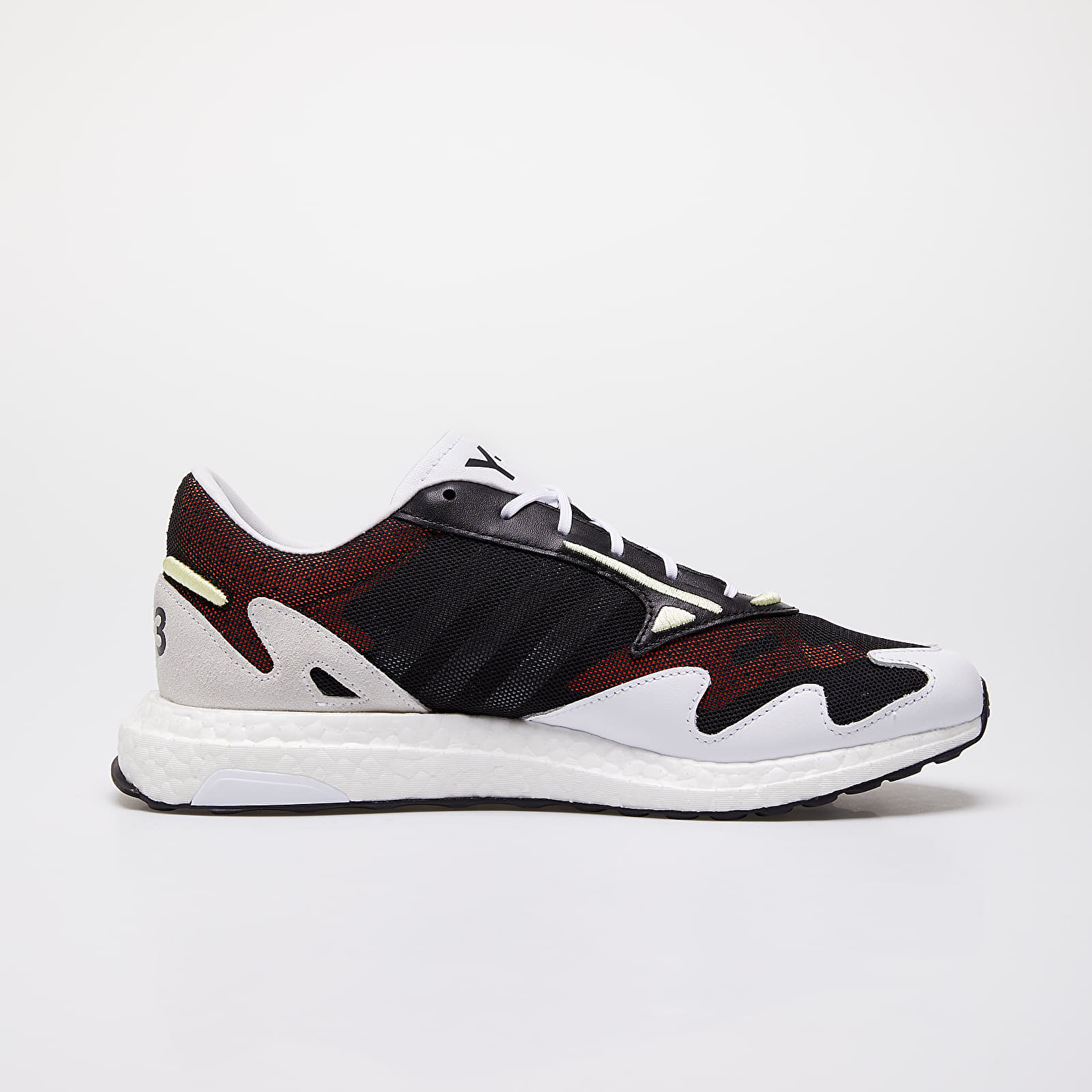 Herren Sneaker und Schuhe Y 3 Rhisu Run Black Ftw White Yellow Tint Footshop