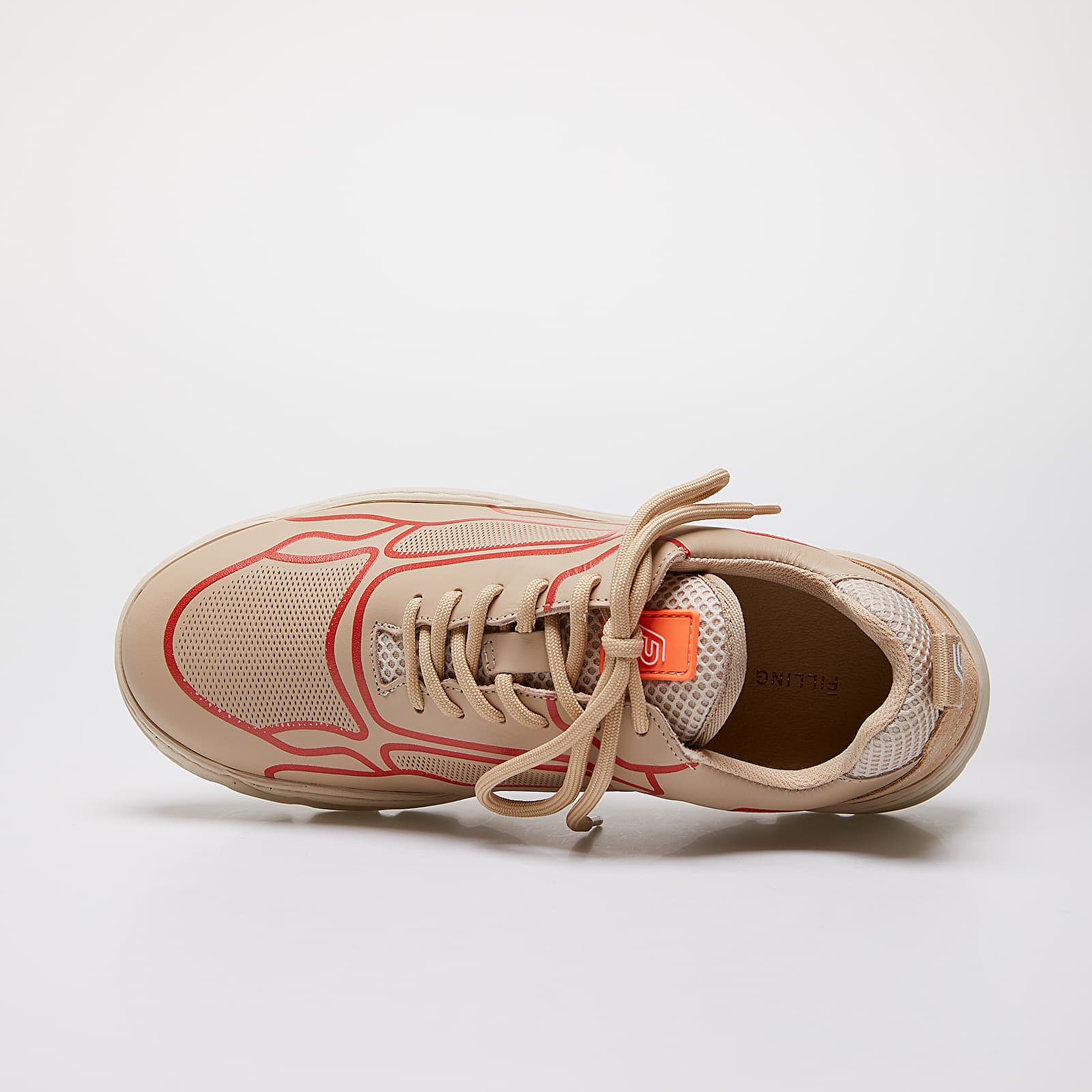 Buty męskie Filling Pieces Low Curve Iceman Silk Beige/ Orange