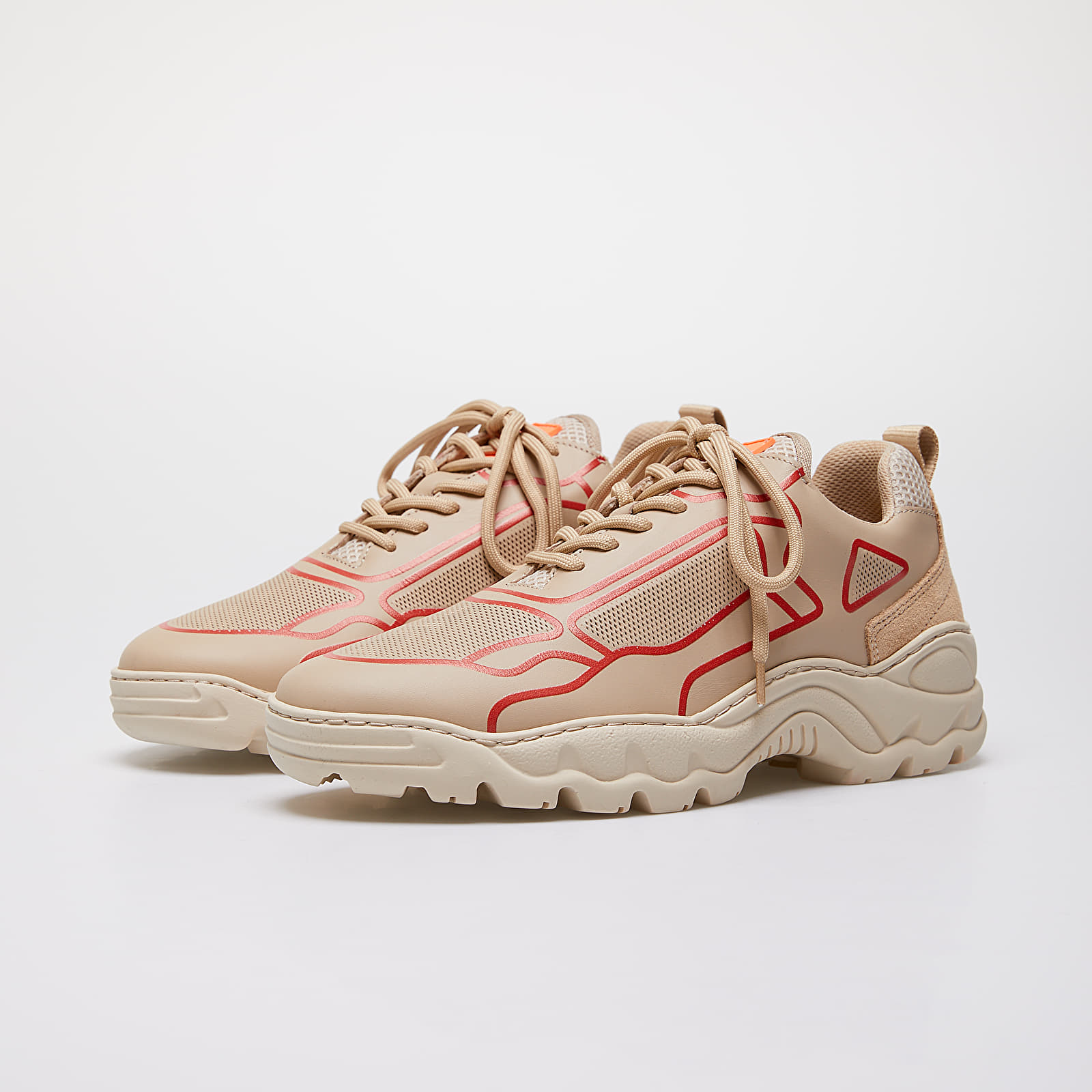 Buty męskie Filling Pieces Low Curve Iceman Silk Beige/ Orange