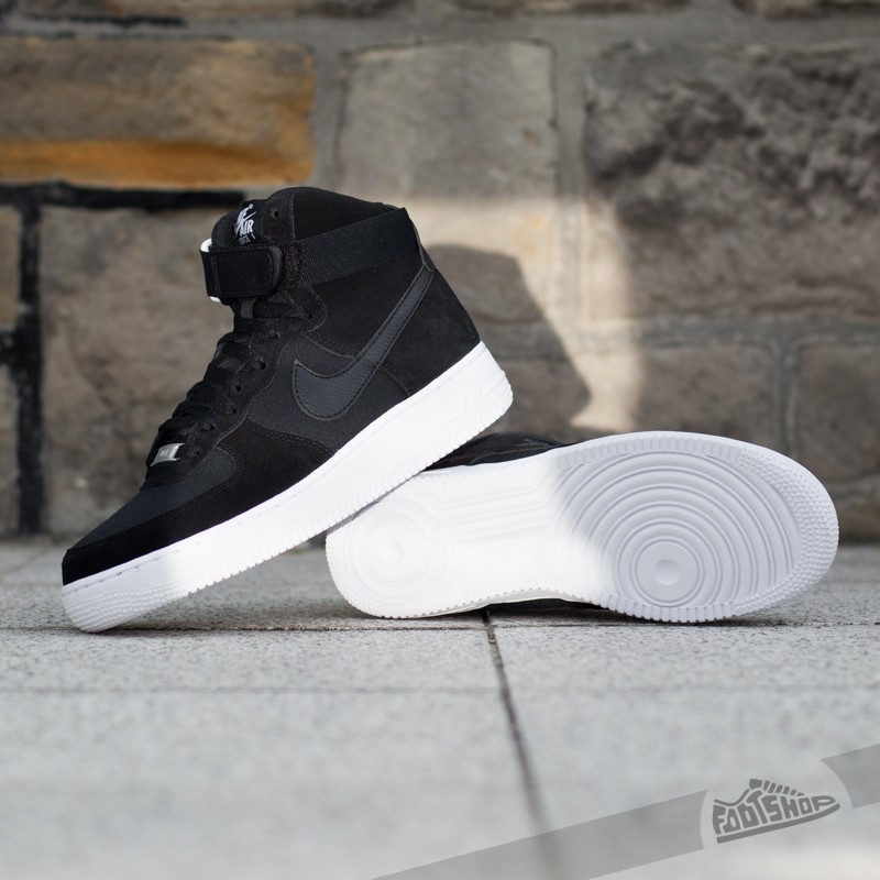Încălțăminte și sneakerși pentru bărbați Nike Air Force 1 High ´07 Black/Black-White
