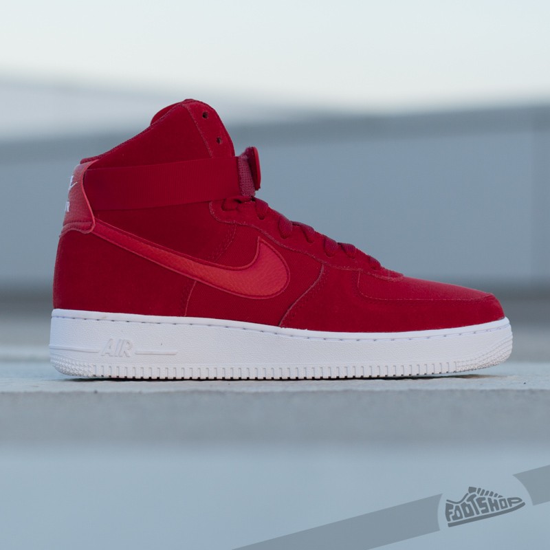 Herren Sneaker und Schuhe Nike Air Force 1 High ´07 Gym Red/ Gym Red- White