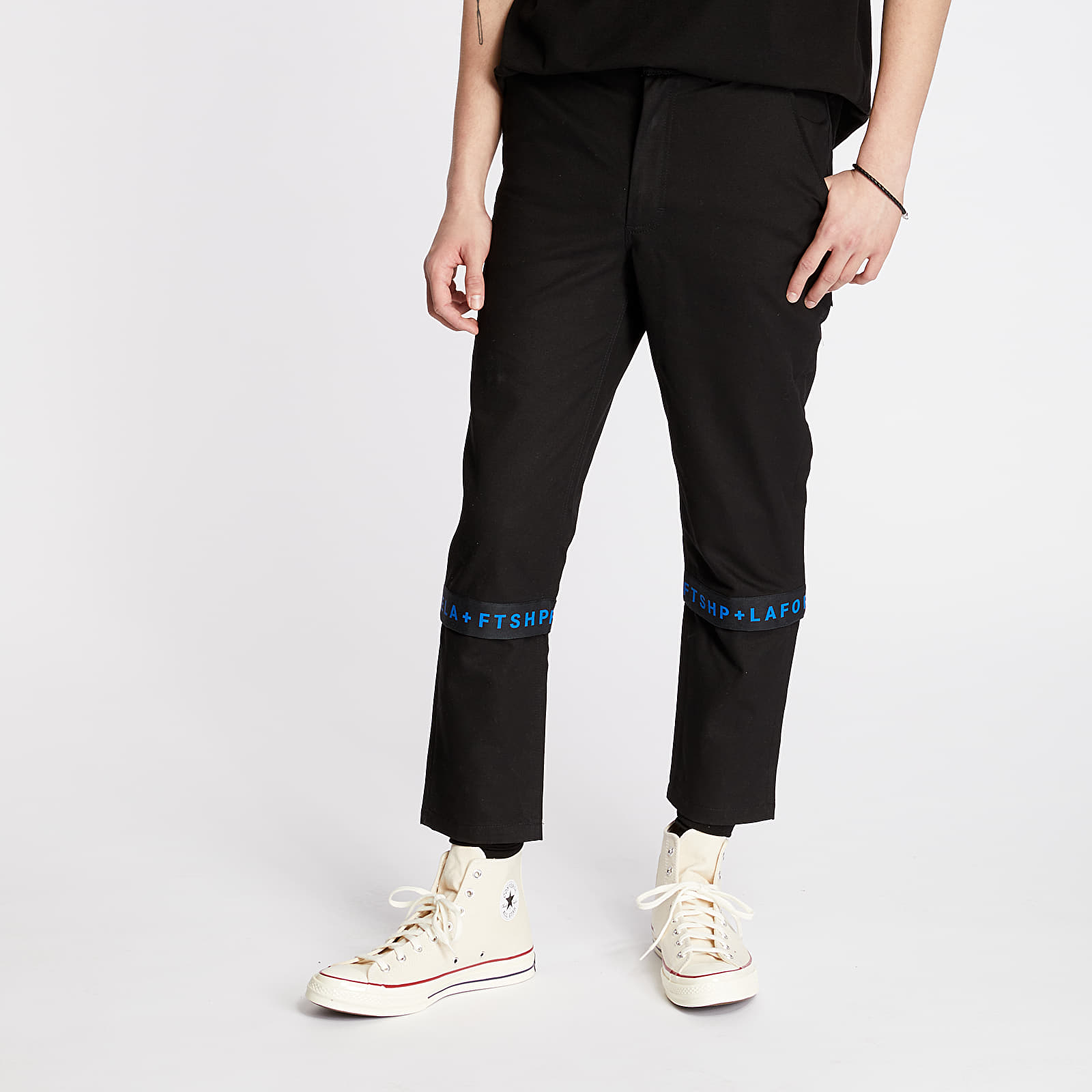 Pants and jeans FTSHP + LAFORMELA "No Season" Twill Logo Pants Black
