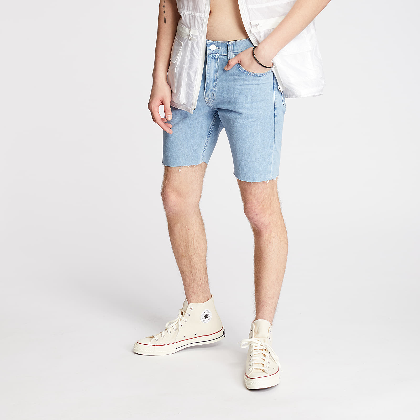 Kraťasy FTSHP + LAFORMELA "No Season" Denim Shorts Blue
