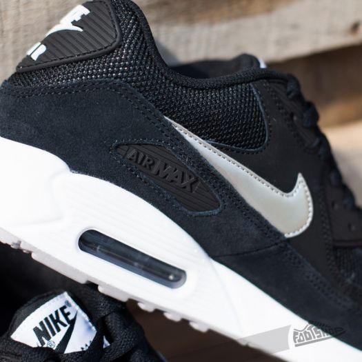 Nike air max 90 top essential black metallic silver