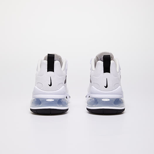 Nike air max 270 react sneakers in white/silver discount