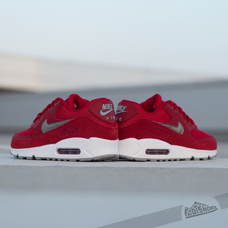 Men's shoes Nike Air Max 90 Essential Gym Red/ Metallic PWTR- White- Wolf Grey