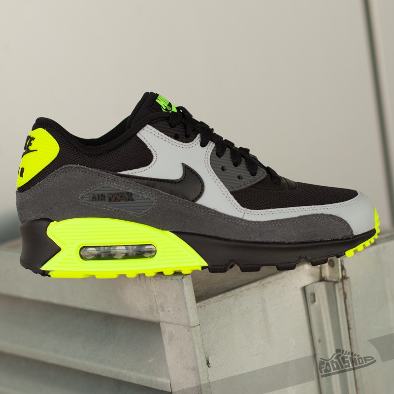 Women's shoes Nike Air Max 90 Mesh (GS) Black/ Black-Wolf Grey-Dark Grey