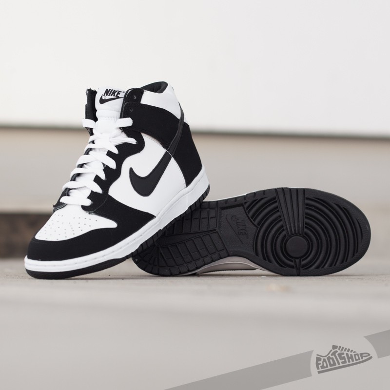 Women's shoes Nike Dunk High (GS) White/ Black