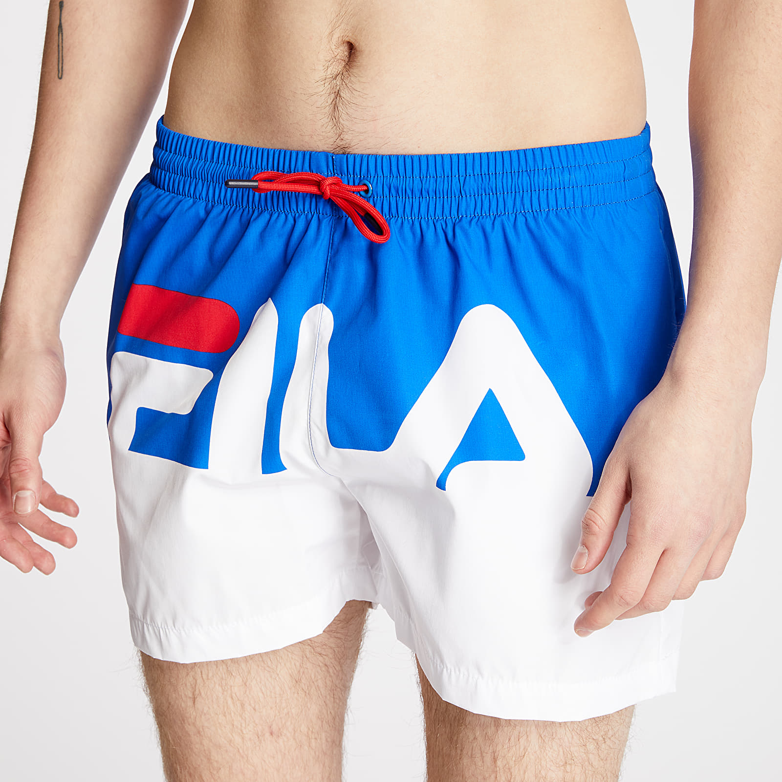 Stroje kąpielowe FILA Makoto Beach Shorts Royal Blue/ Bright White
