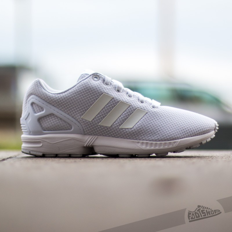 Adidas trainers zx flux white hot sale