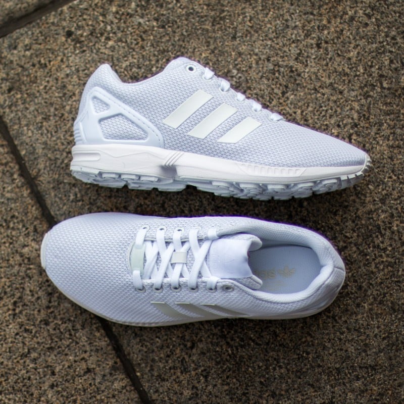 Adidas zx flux all white on sale