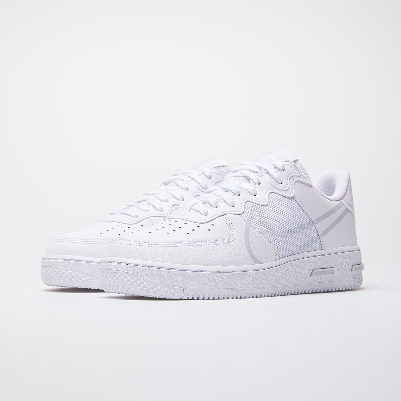 Scarpe uomo Nike Air Force 1 React White/ Pure Platinum