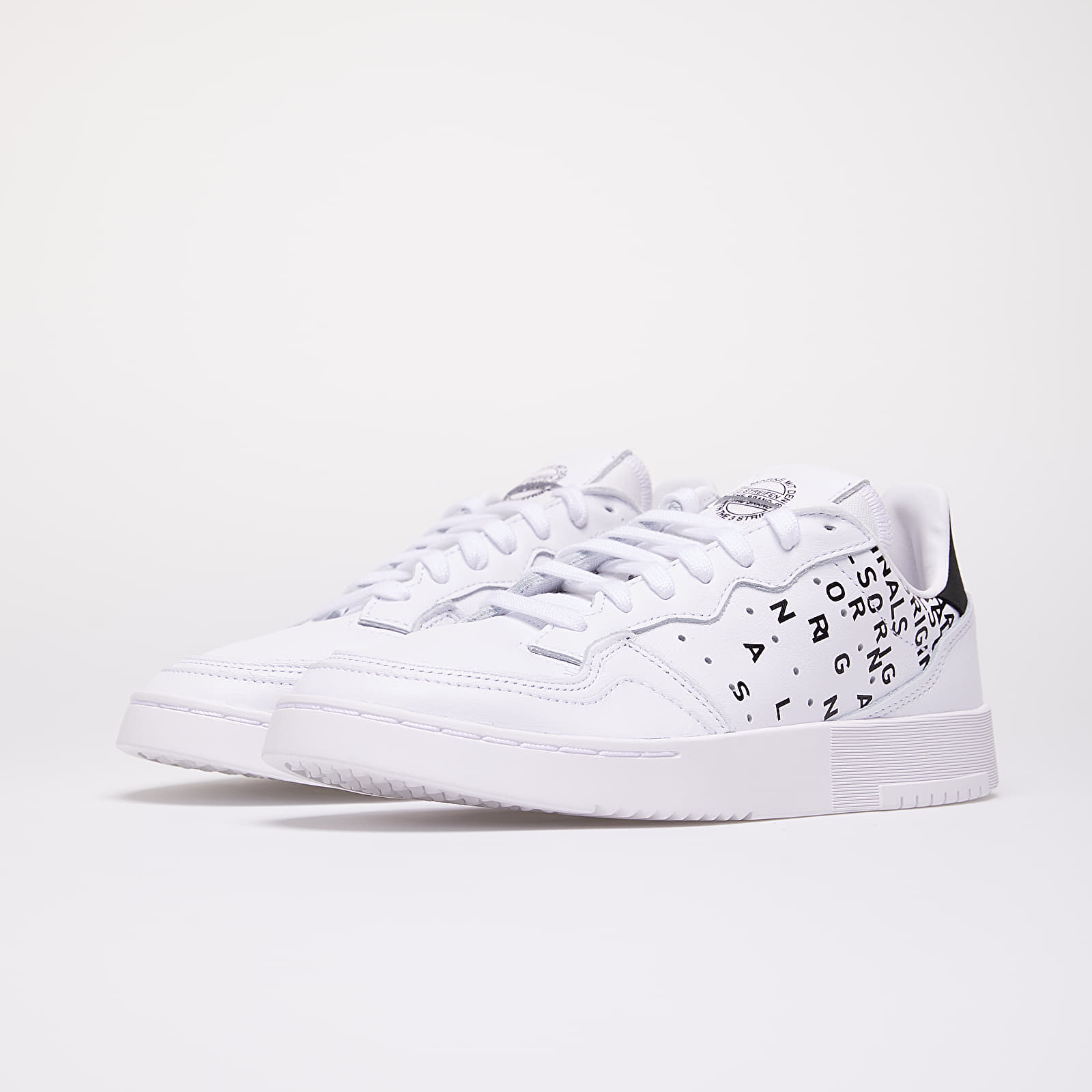 Adidas originals hotsell super court white