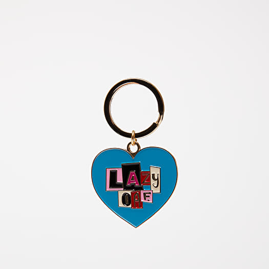 Lazy OAF Letter Patch Keyring Gold