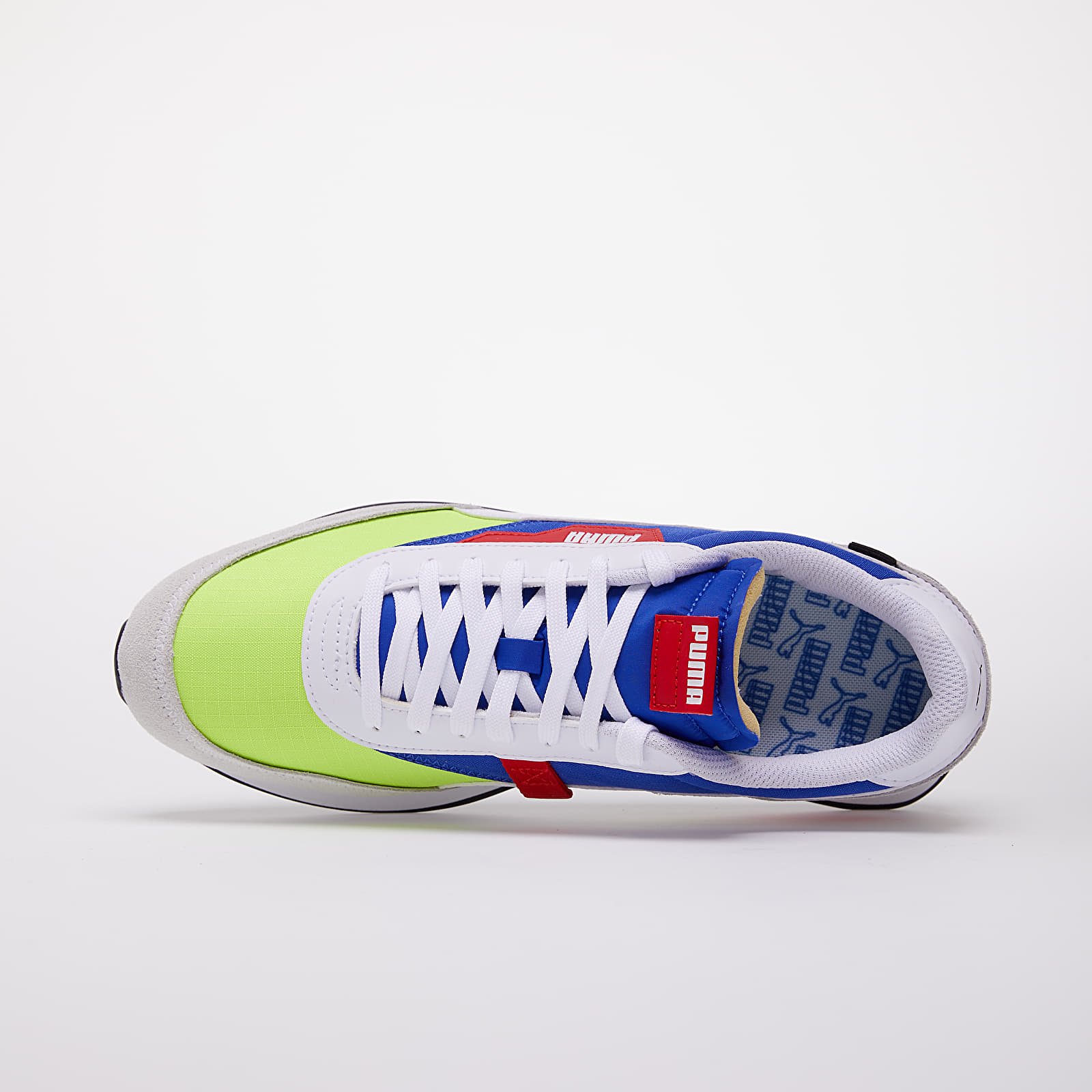 Zapatillas Hombre Puma Future Rider Play On Puma White-Yellow