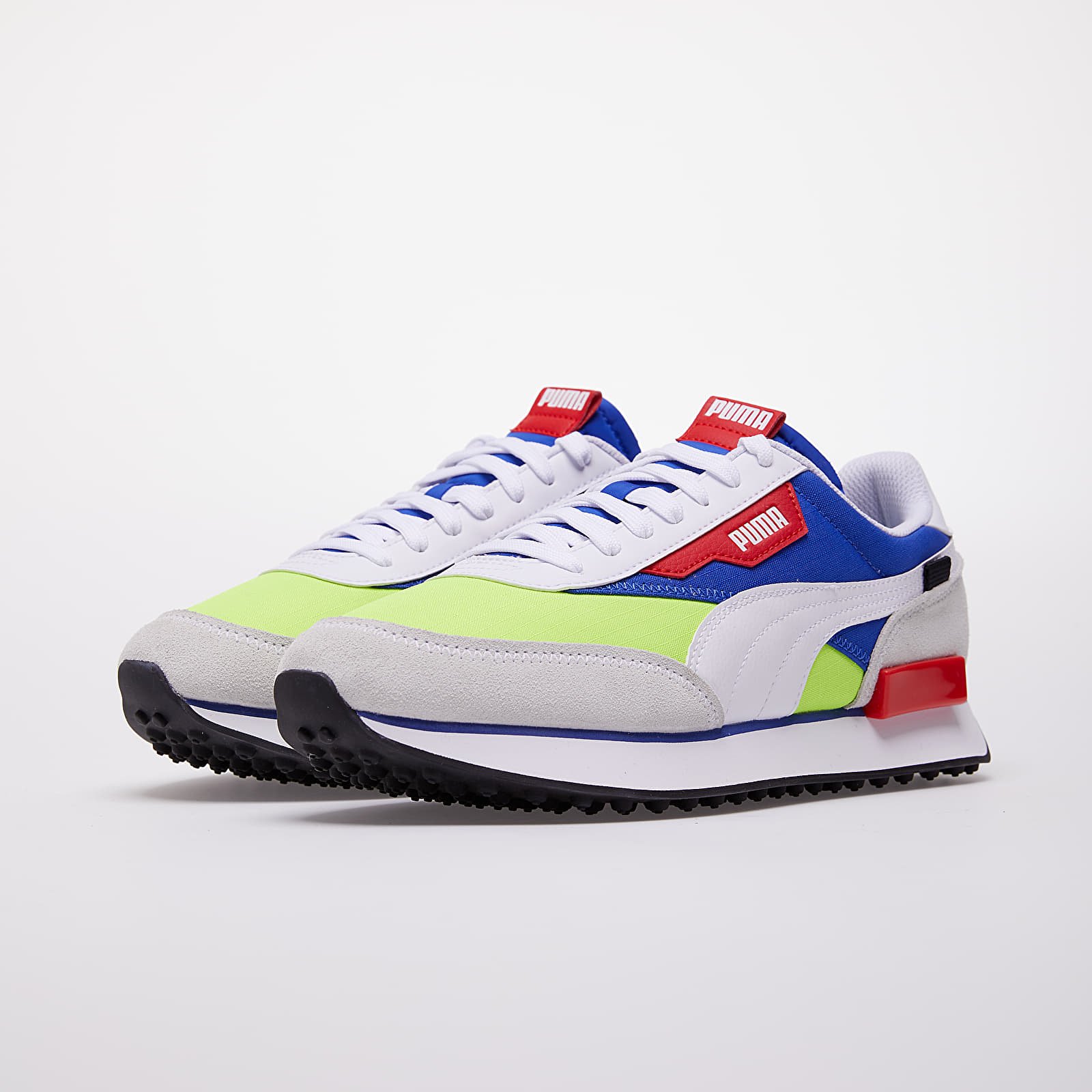 Zapatillas Hombre Puma Future Rider Play On Puma White-Yellow