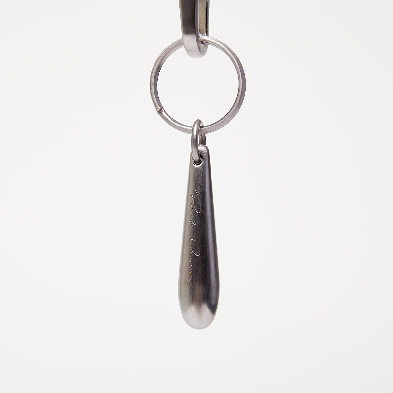 Other accessories Rick Owens Label Large Teardrop Keychain Metal Silver
