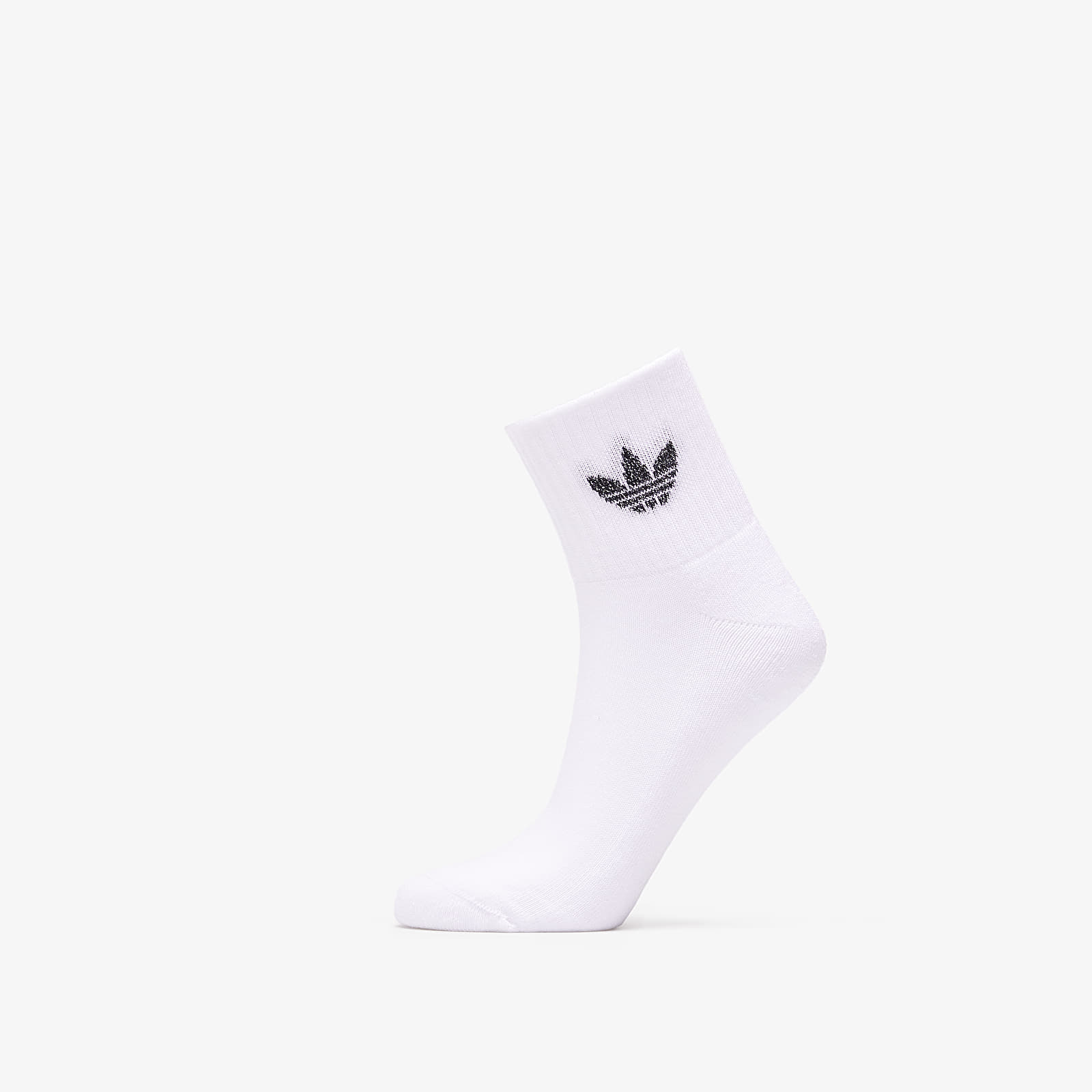 Ponožky adidas 3 Pack Mid Cut Crew Socks White