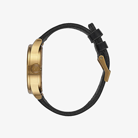 Watches Nixon Sentry Leather Watch Gold Black Footshop