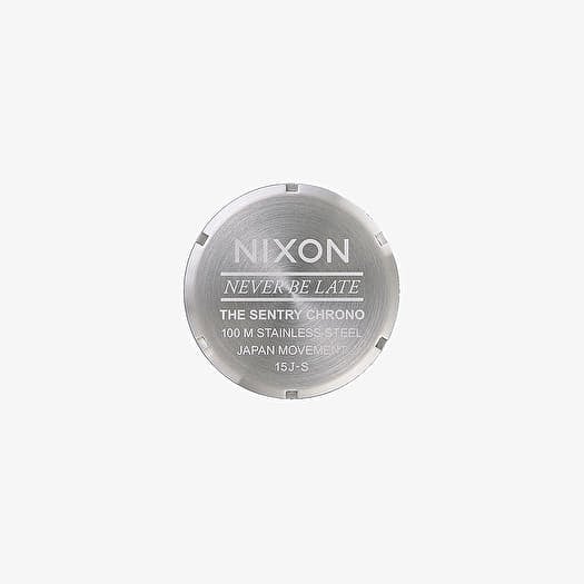 Nixon never be late the sentry 100m stainless steel store
