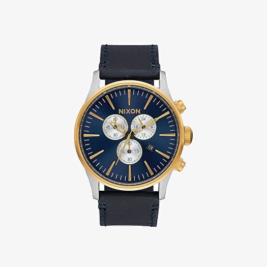 Nixon sentry chrono gold blue store