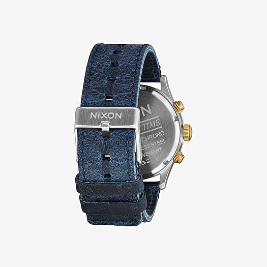 Nixon sentry chrono new arrivals gold blue sunray