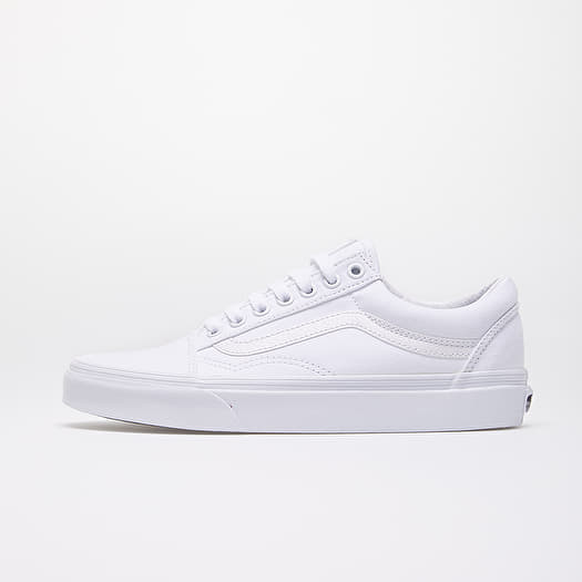 Old skool vans white womens on sale