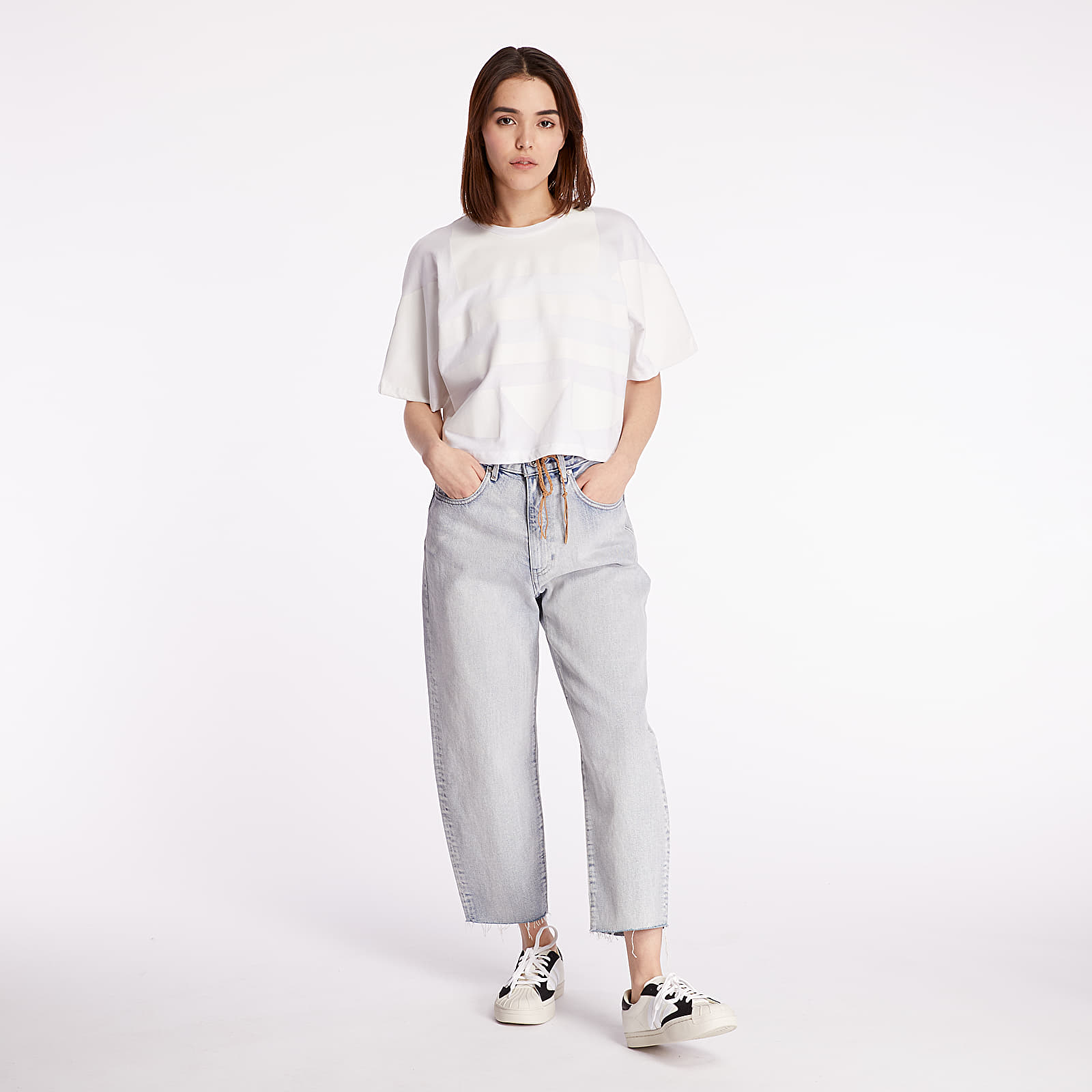 Tričká adidas Large Logo Tee White/ Core White