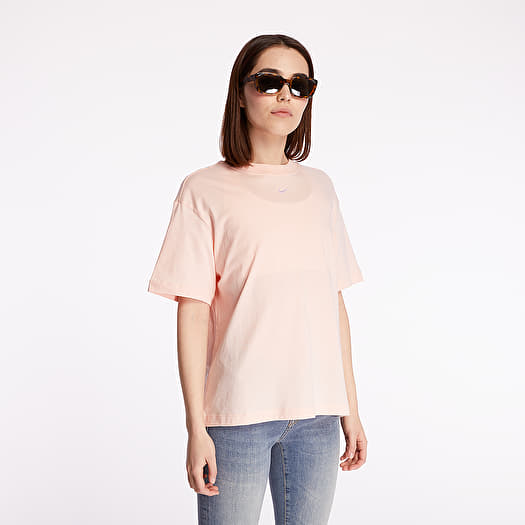 T shirts Nike Sportswear Essential BF Top Washed Coral White Footshop