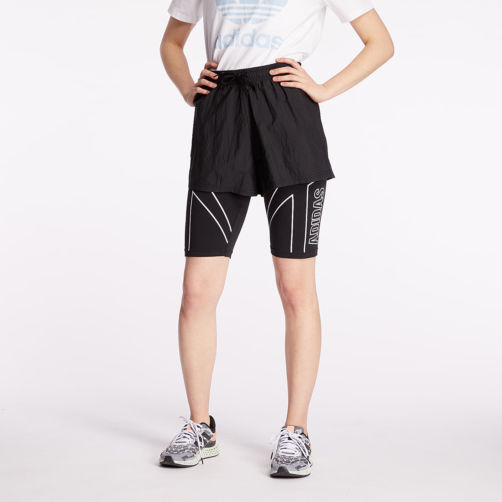 Kurzhosen adidas Detachable 2 in 1 Shorts Black