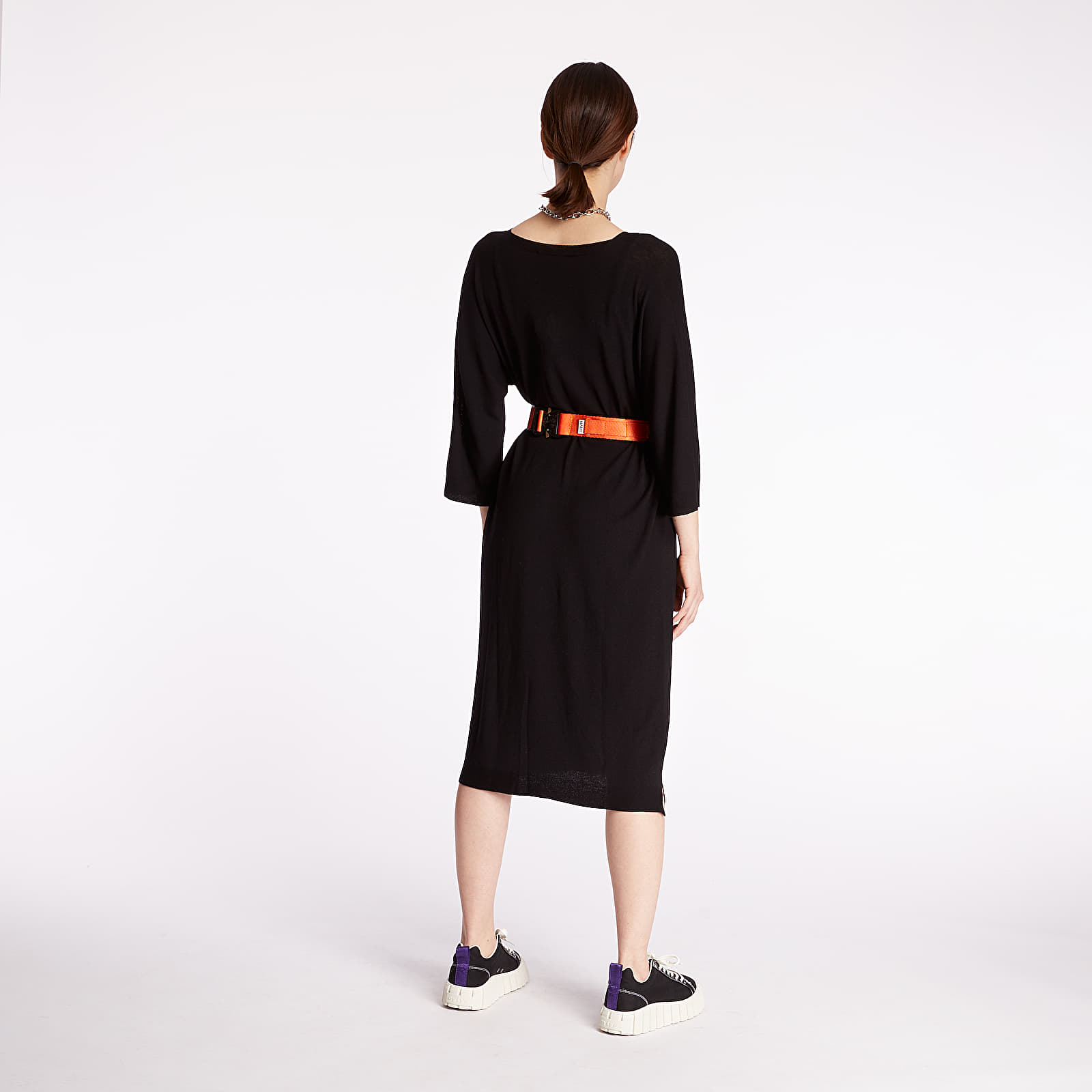 Šaty Pietro Filipi Lady's Seamless Knitted Dress Black