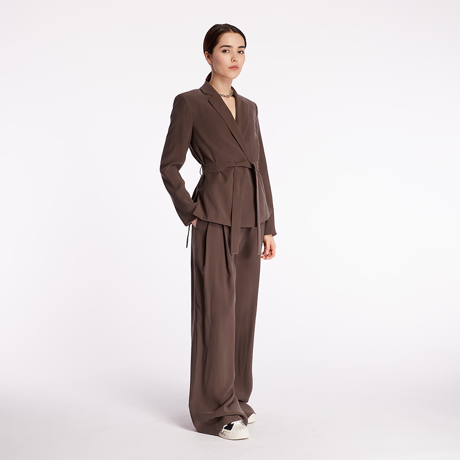 Nohavice Pietro Filipi Lady's Trousers Brown
