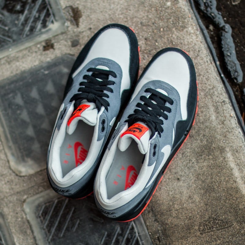 Încălțăminte și sneakerși pentru bărbați Nike Air Max 1 LTR Granite/ Granite- Dark Grey- Black