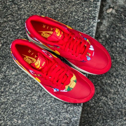 Women s shoes Nike Wmns Air Max 1 Print University Red Tour Yellow Seal Black Footshop