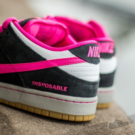Men s shoes Nike Dunk Low Premium SB QS Black Pink Foil White Footshop