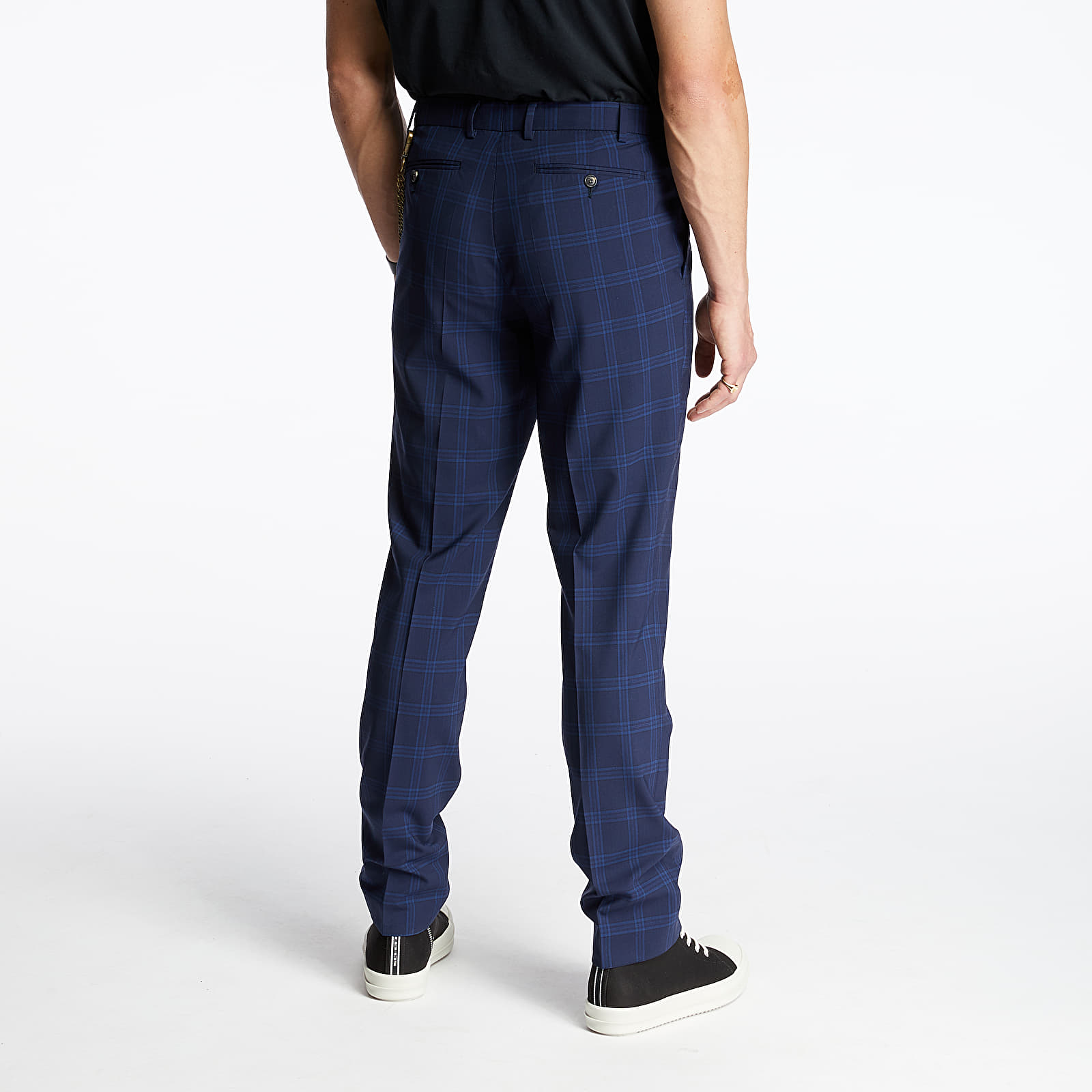 Pants Pietro Filipi Men's Wool Trousers Dark Blue