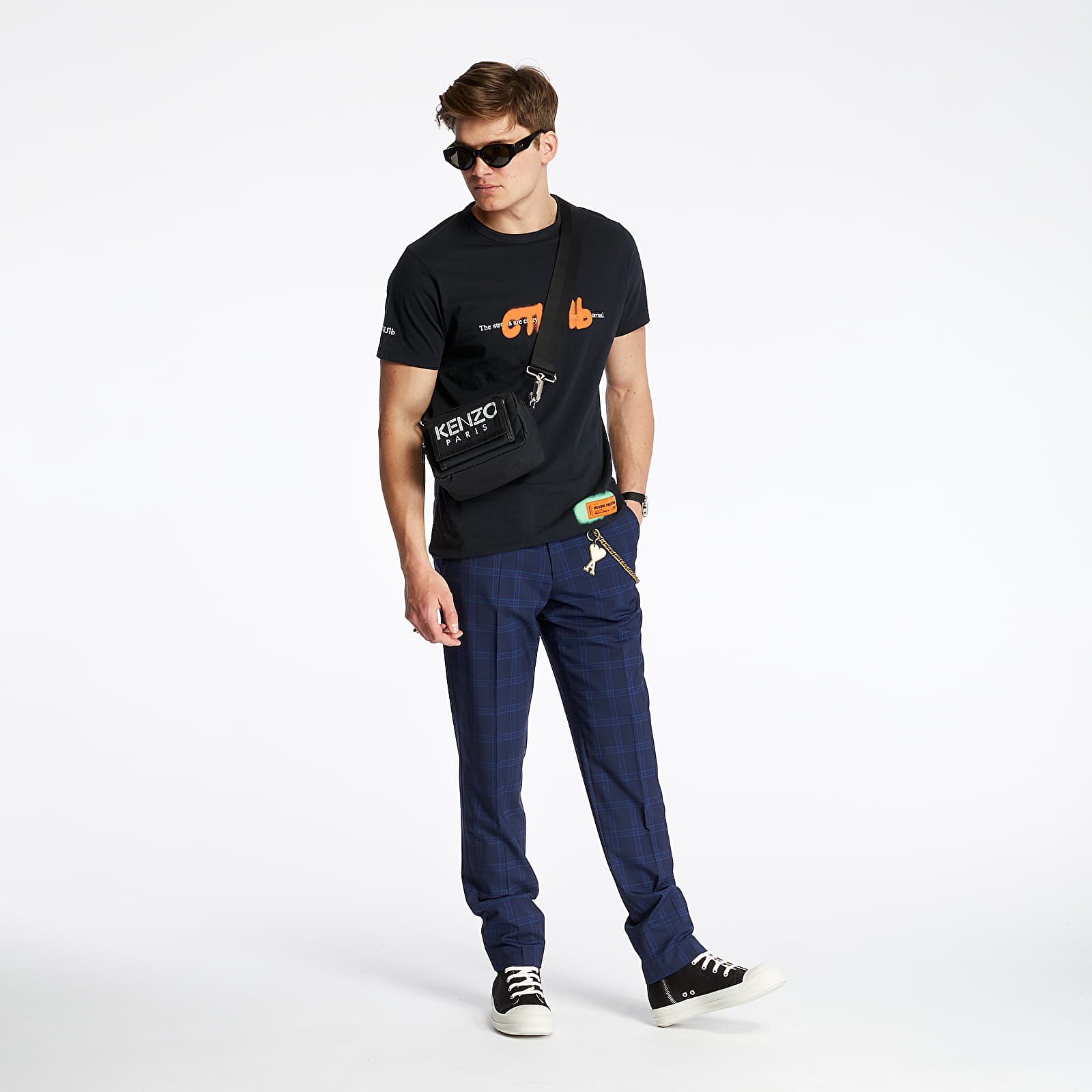 Pants Pietro Filipi Men's Wool Trousers Dark Blue