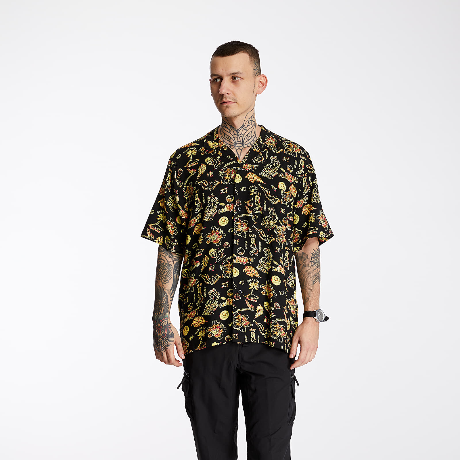 Shirts Carhartt WIP Paradise Shirt Paradise Print/ Yellow